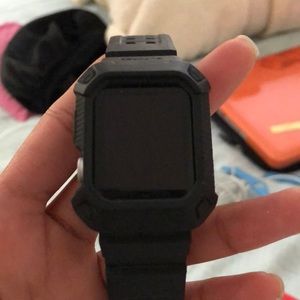 Apple series 1 watch with protective case
